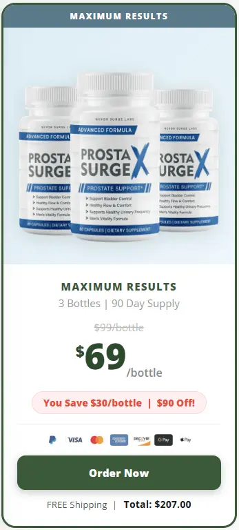 Buy Prosta Surge X 3 Bottle